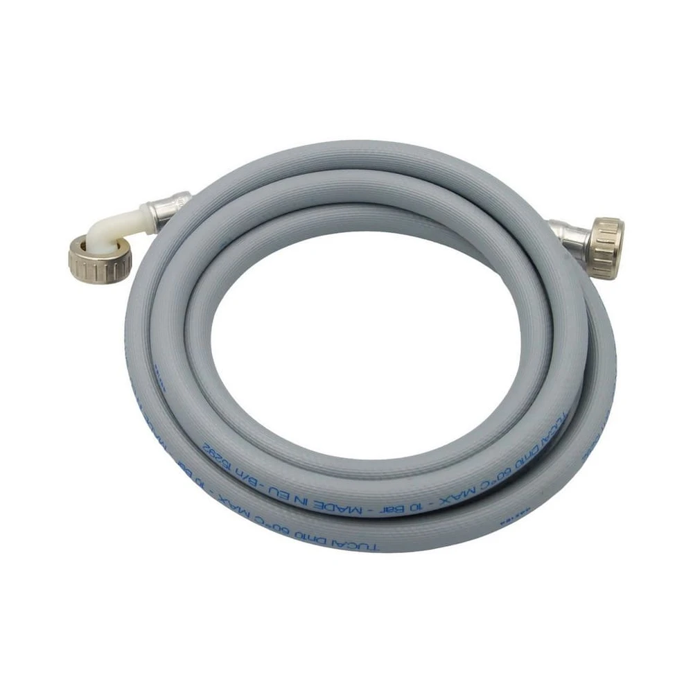 TUCAI Waschmaschinenschlauch, 3/4 Zoll, 2500 mm, PVC, Metallmuttern