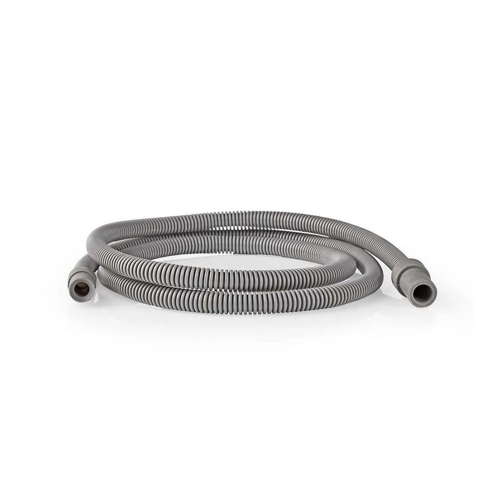 Nedis Ablaufschlauch 1,5 m für Kondenstrockner, Grau, gerader Anschluss 8/10 mm